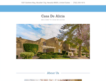 Tablet Screenshot of casadealicia.com